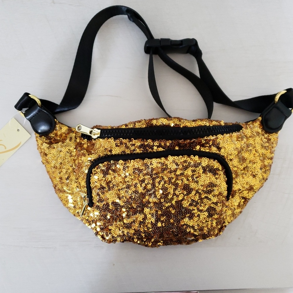 Gold Sequin Fanny Pack